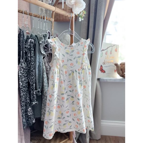 New Darling Fruit Print Fluttery Flowy Dress 4T - Picture 1 of 3